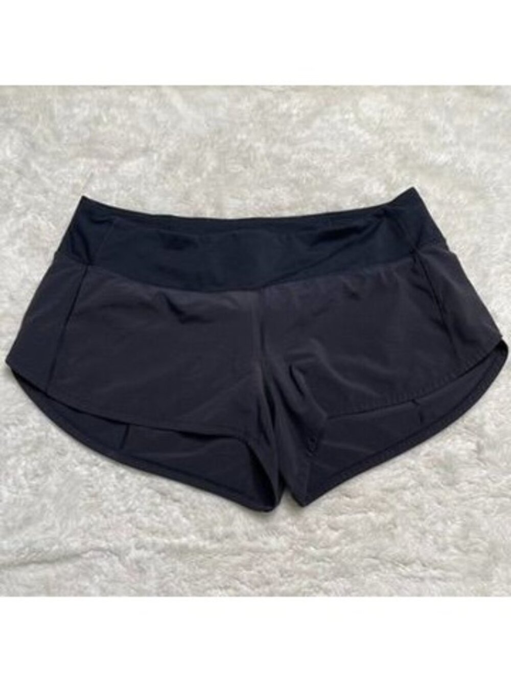 Lululemon Speed Up Shorts Black Size 8 Womens Lined Running Athletic